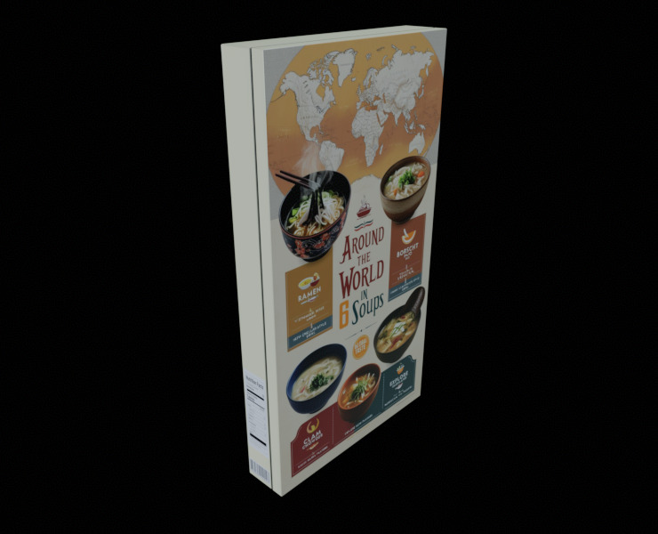 Instant soup-Minestrone Instant Soup-GAME READY PBR  Low-poly 3D model_8