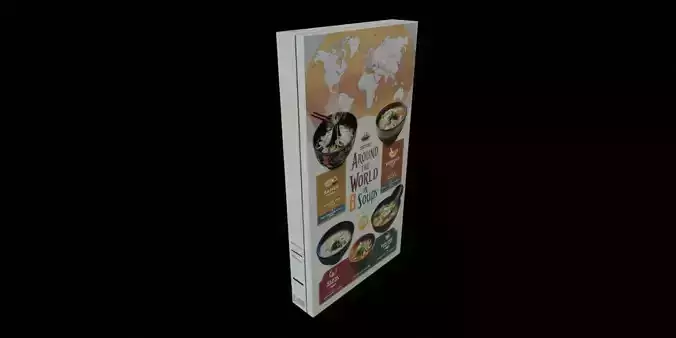 Instant soup-Minestrone Instant Soup-GAME READY PBR 