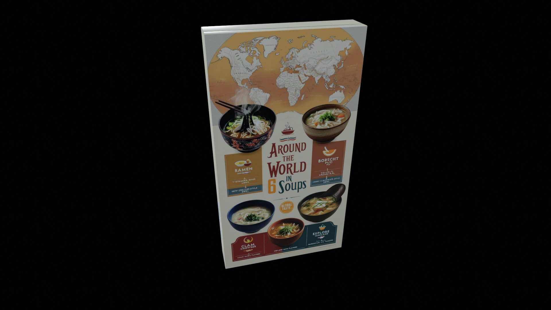 Instant soup-Minestrone Instant Soup-GAME READY PBR  Low-poly 3D model_4