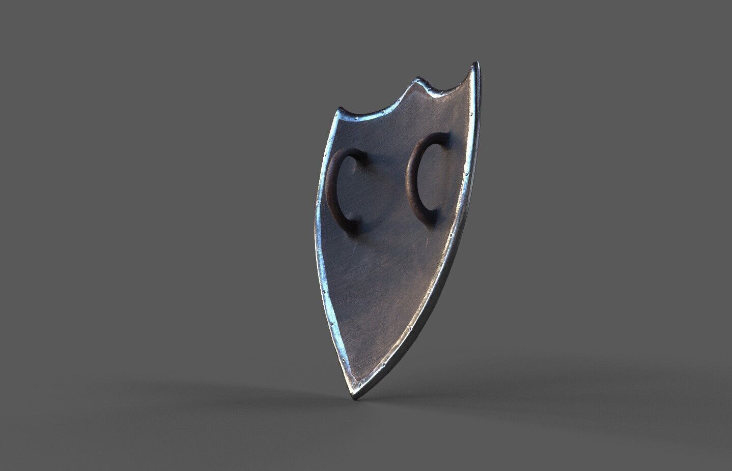 Medieva Fantasy Magic Shield Low-poly 3D model_3