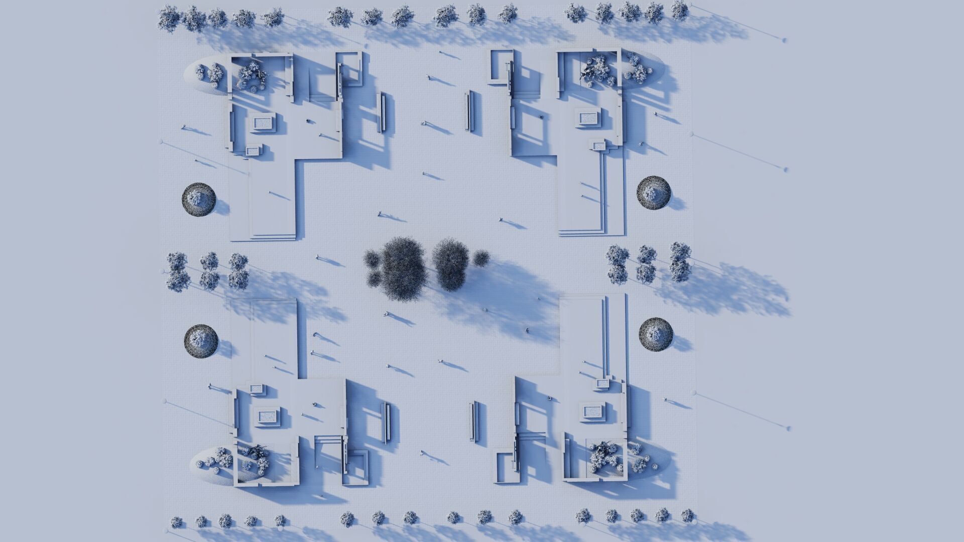 public park-Private Park Landscape Urban 3D model_18