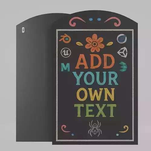 Customizable Wall-Mounted Blackboard -Round Unframed Write Board