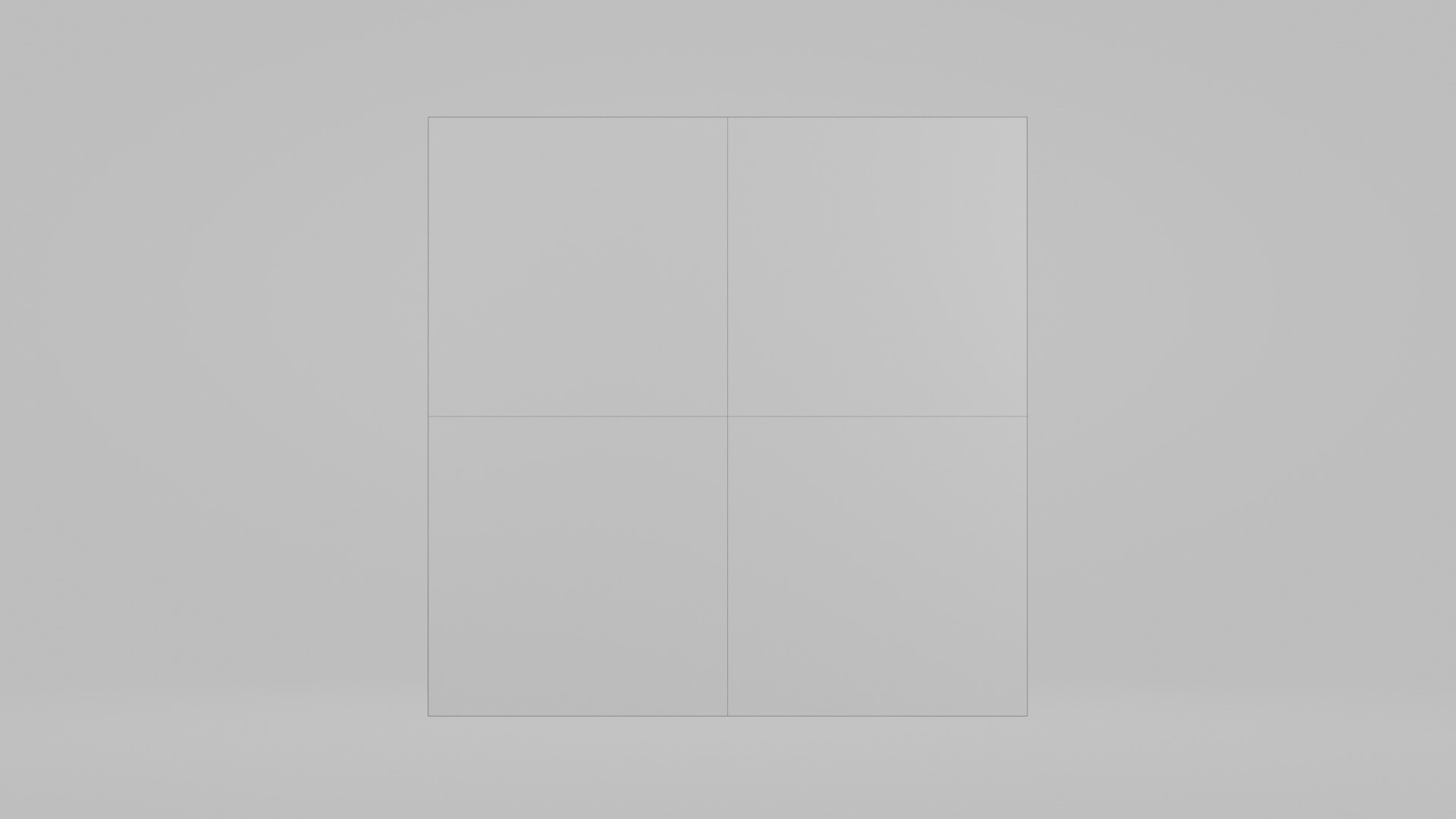 Customizable Wall-Mounted Blackboard-Square Unframed Write Board Low-poly 3D model_11