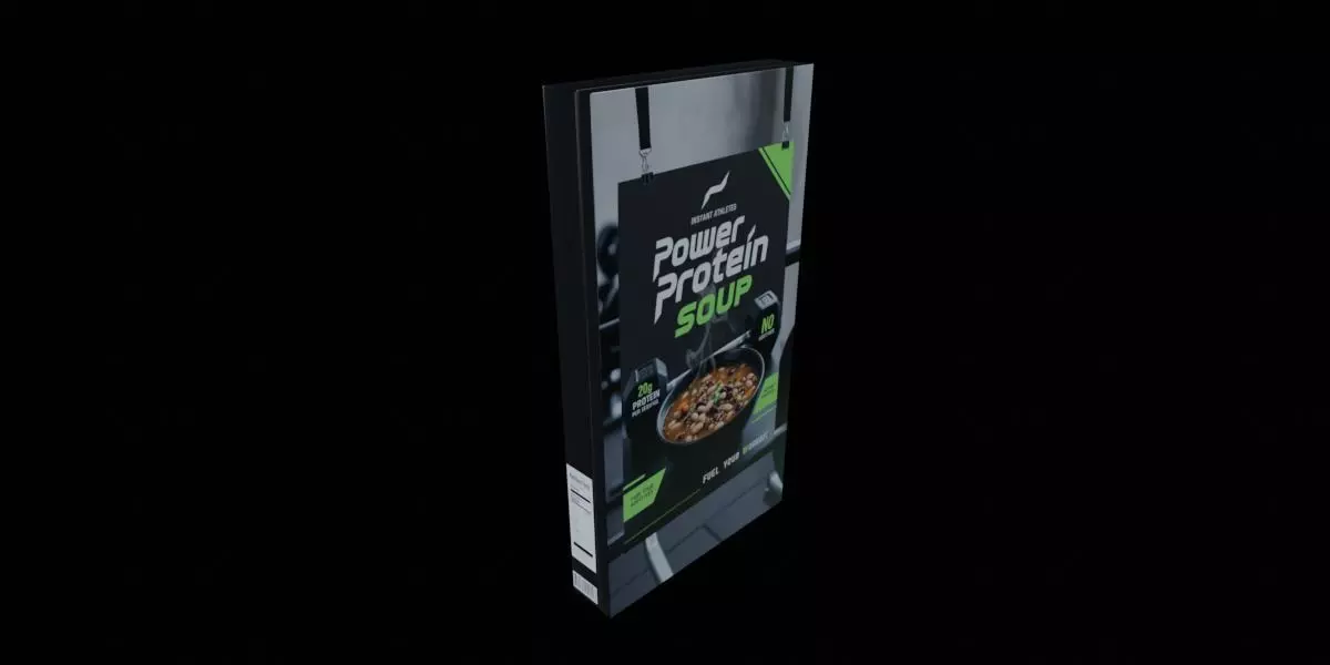 Instant soup-Minestrone Instant Soup-GAME READY PBR  Low-poly 3D model_0