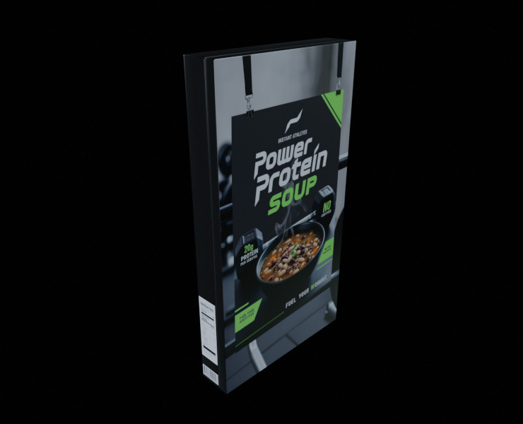 Instant soup-Minestrone Instant Soup-GAME READY PBR  Low-poly 3D model_8
