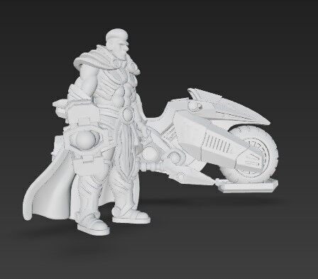 3D Printable Iron Oath Raider  Bladestreak War Bike 3D print model_17