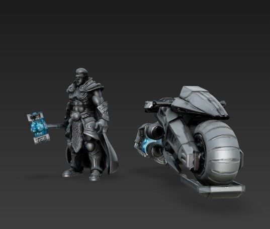 3D Printable Iron Oath Raider  Bladestreak War Bike 3D print model_7