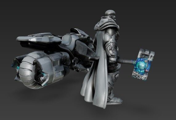 3D Printable Iron Oath Raider  Bladestreak War Bike 3D print model_3