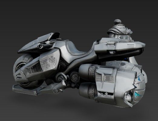 3D Printable Iron Oath Raider  Bladestreak War Bike 3D print model_8