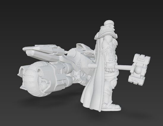 3D Printable Iron Oath Raider  Bladestreak War Bike 3D print model_9