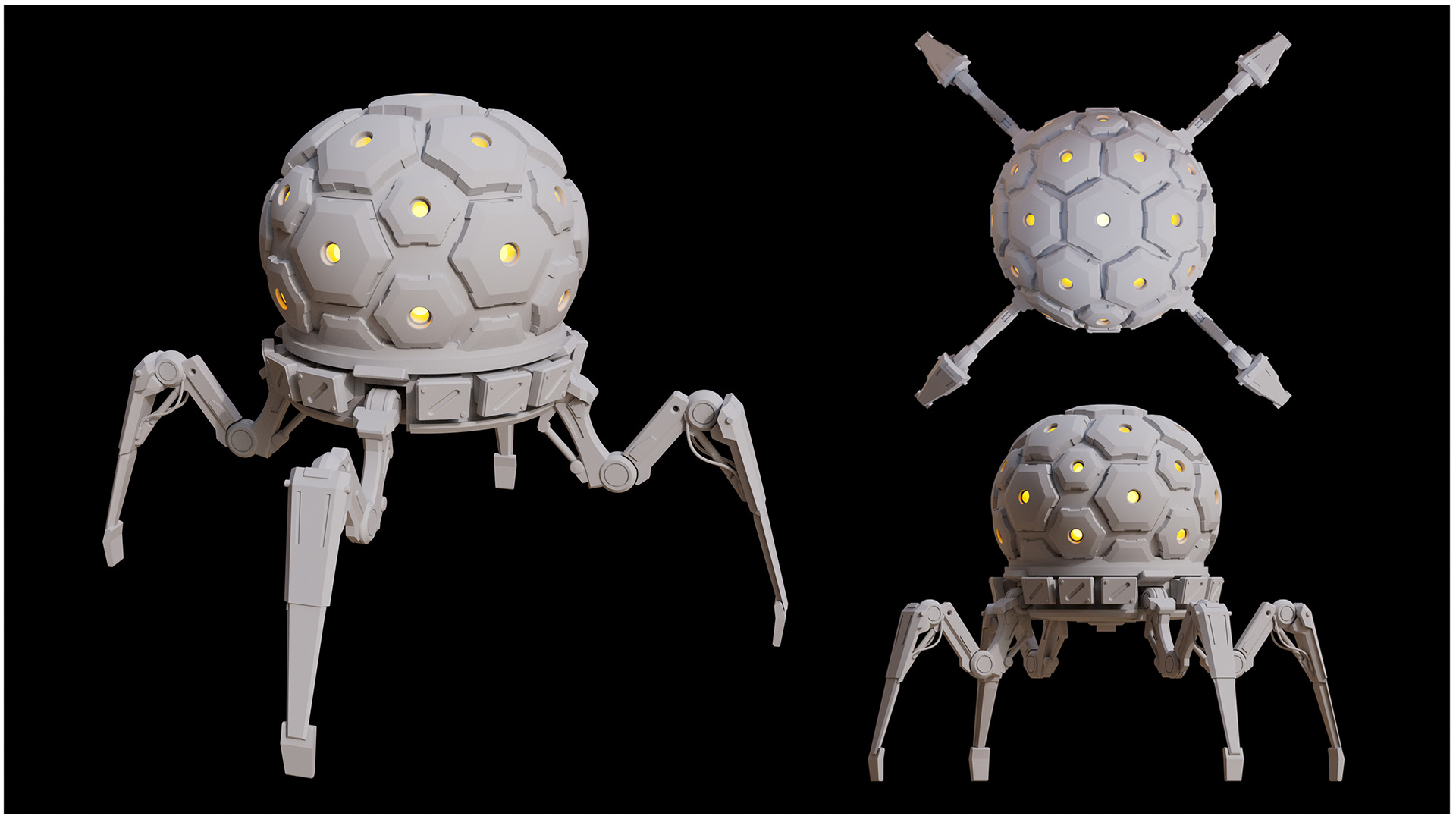 Tick Mite inspired by Titanfall 2 STL Files for 3D Printing 3D print model_1