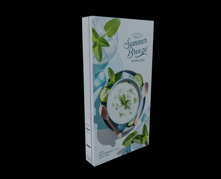 Instant soup-Minestrone Instant Soup-GAME READY PBR  Low-poly 3D model_8