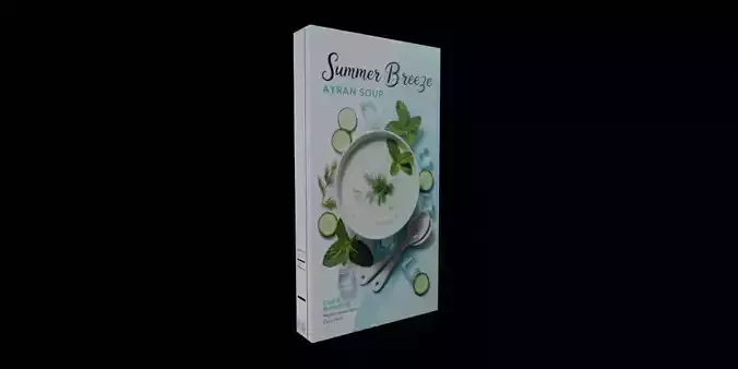 Instant soup-Minestrone Instant Soup-GAME READY PBR 