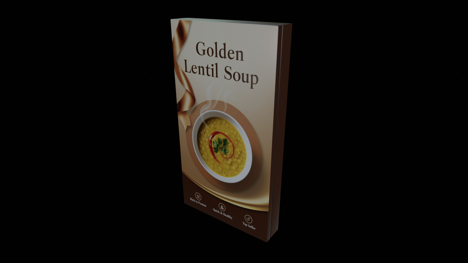 Instant soup-Minestrone Instant Soup-GAME READY PBR  Low-poly 3D model_3