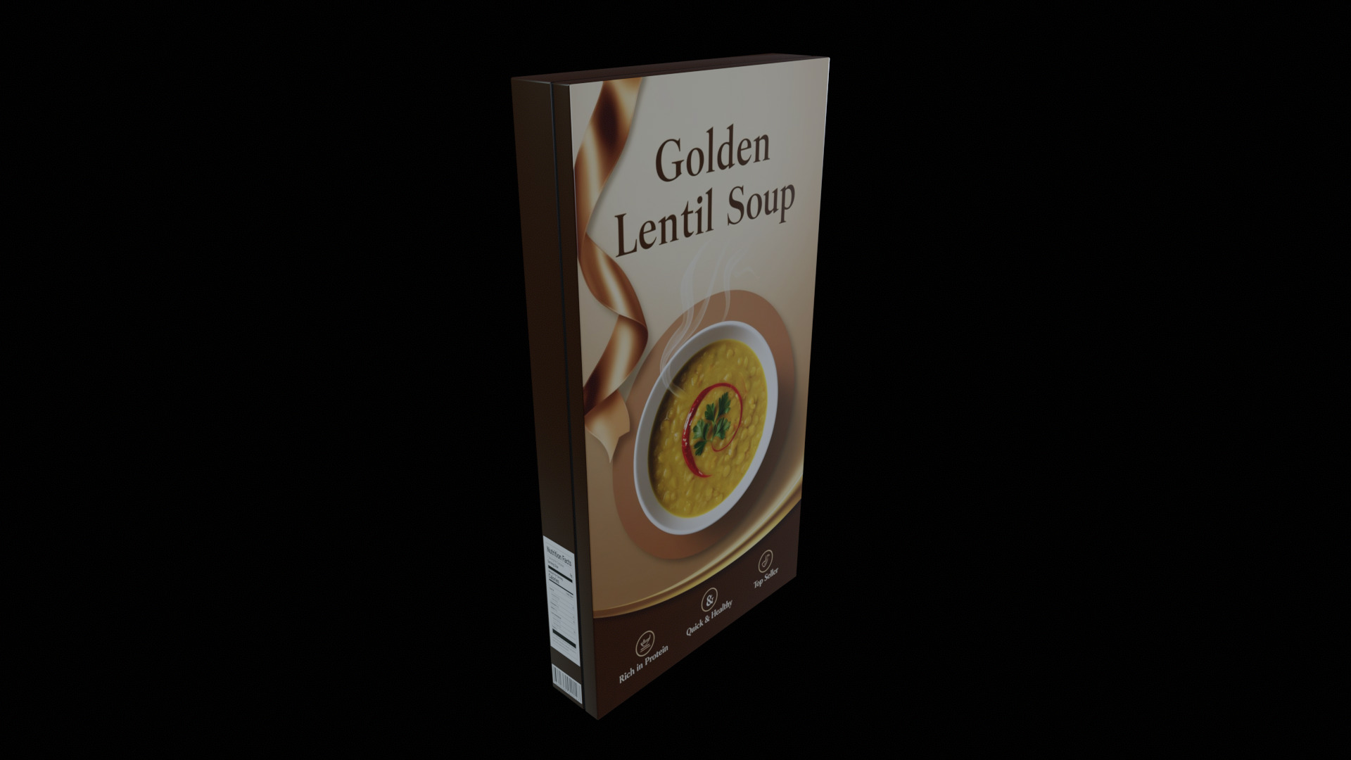Instant soup-Minestrone Instant Soup-GAME READY PBR  Low-poly 3D model_2