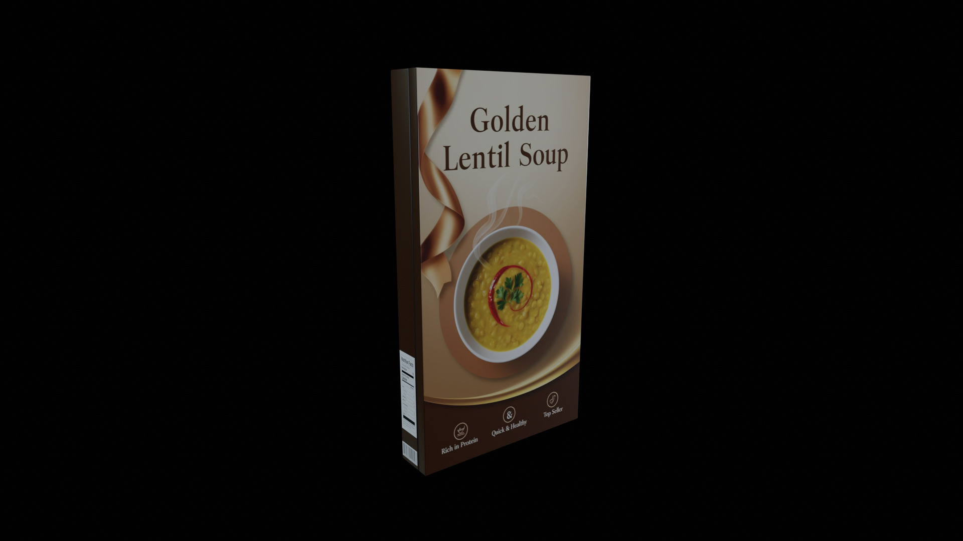 Instant soup-Minestrone Instant Soup-GAME READY PBR  Low-poly 3D model_6