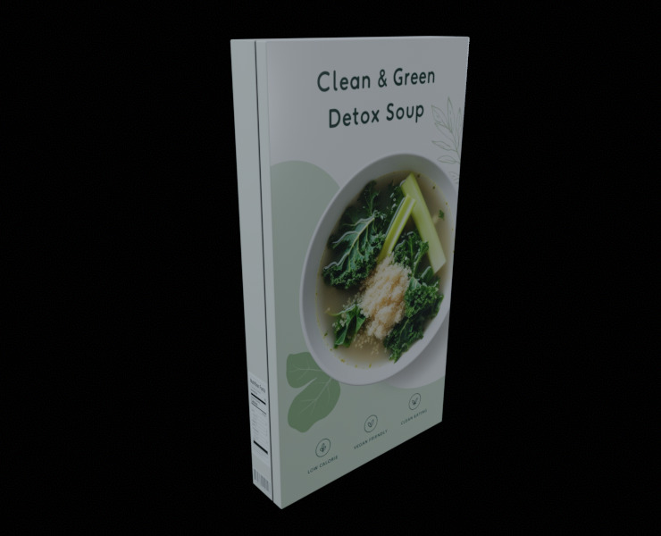 Instant soup-Minestrone Instant Soup-GAME READY PBR  Low-poly 3D model_8