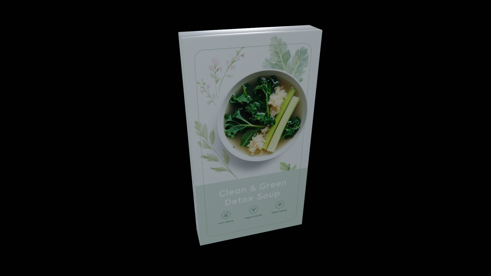 Instant soup-Minestrone Instant Soup-GAME READY PBR  Low-poly 3D model_3