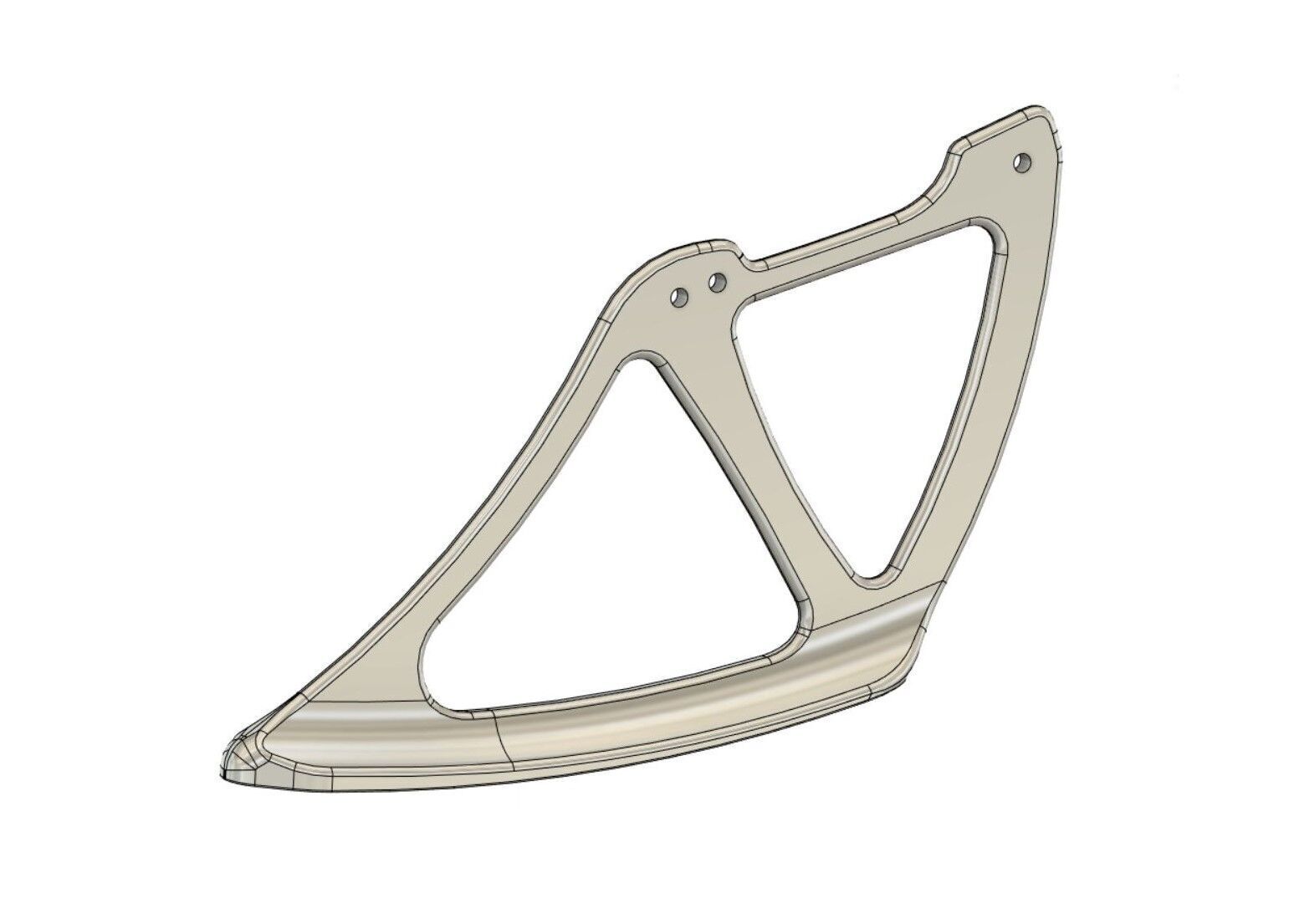 Lotus Rear Wing 3D Model CFD Ready CAD Geometry 3D print model_5