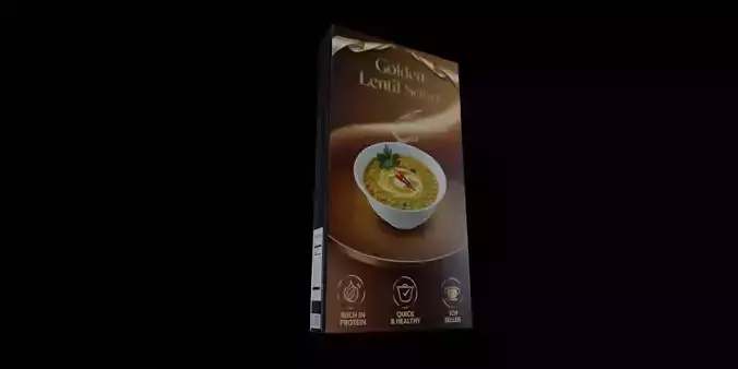 Instant soup-Minestrone Instant Soup-GAME READY PBR 