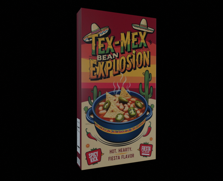 Instant soup-Minestrone Instant Soup-GAME READY PBR Low-poly 3D model_7