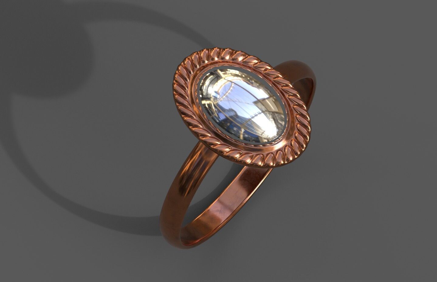 High-Quality 3D Ring Model Low-poly 3D model_4