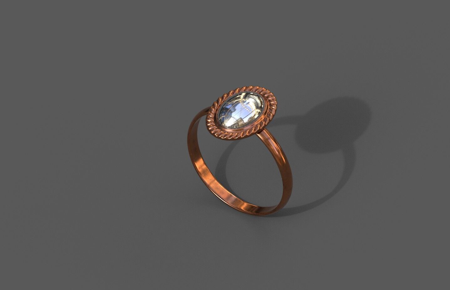 High-Quality 3D Ring Model Low-poly 3D model_2