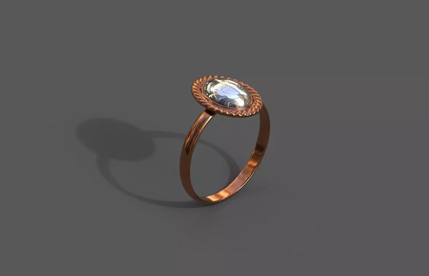 High-Quality 3D Ring Model Low-poly 3D model_0