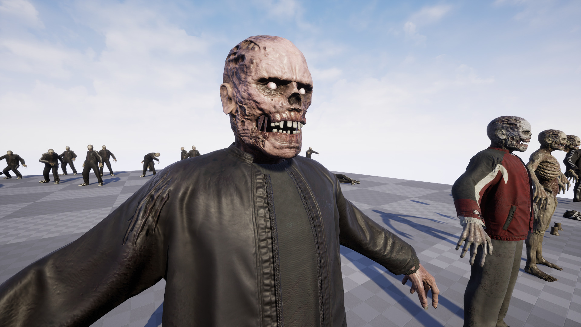 Zombie Gopnik Low-poly 3D model_22