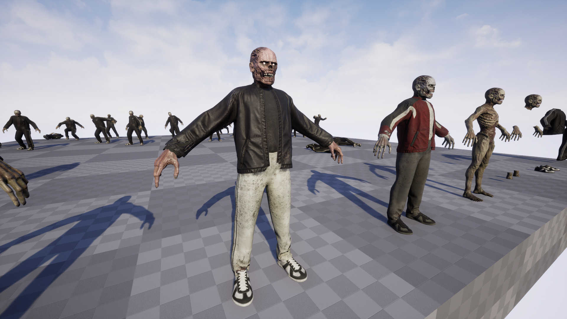 Zombie Gopnik Low-poly 3D model_21