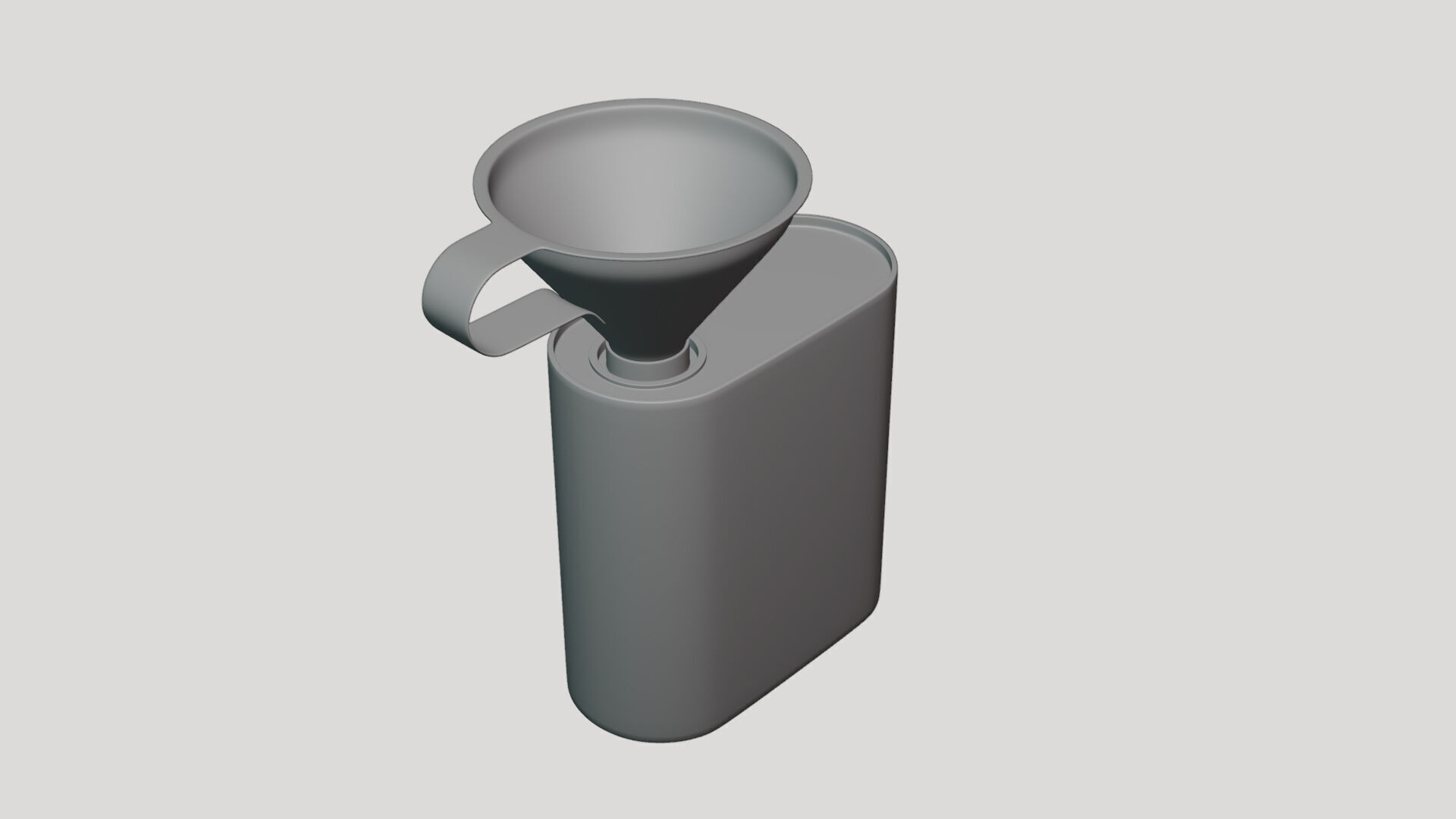 Aroma Coffee Can Funnel - Geometry Only No Textures No Materials 3D model_3