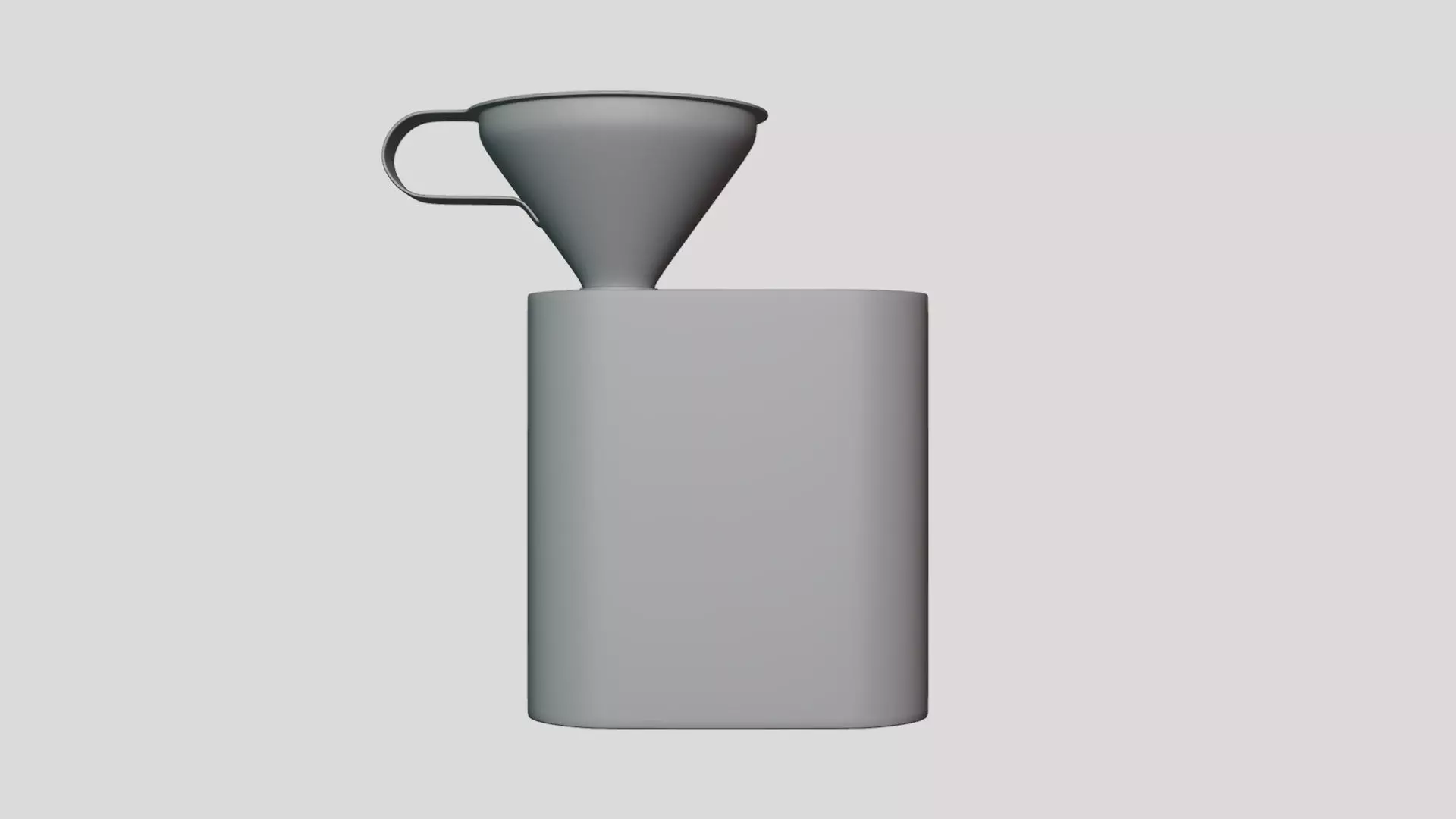 Aroma Coffee Can Funnel - Geometry Only No Textures No Materials 3D model_0