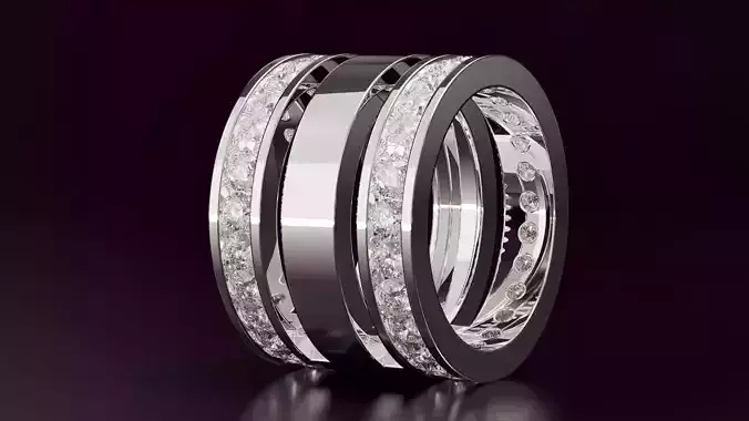 2line round cut eternity ring N05 54EU size