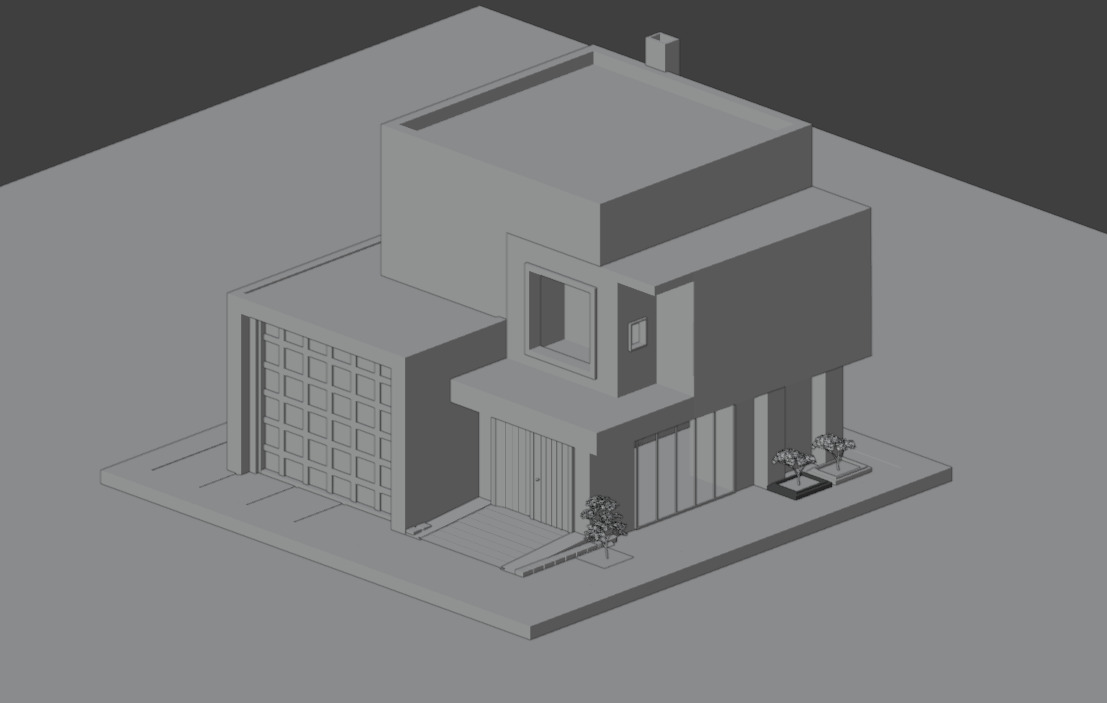 Stylized Low Poly House - Game Ready Low-poly 3D model_2