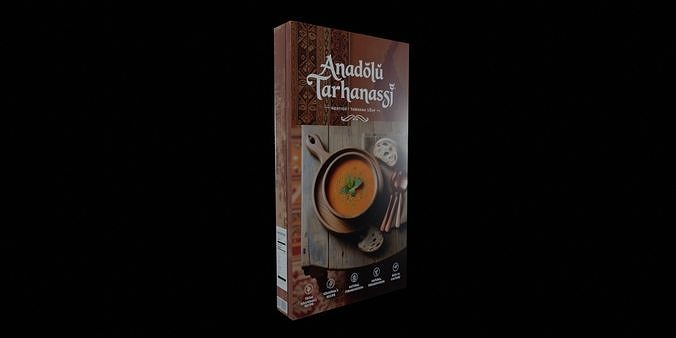 Instant soup-Minestrone Instant Soup-GAME READY PBR  Low-poly 3D model