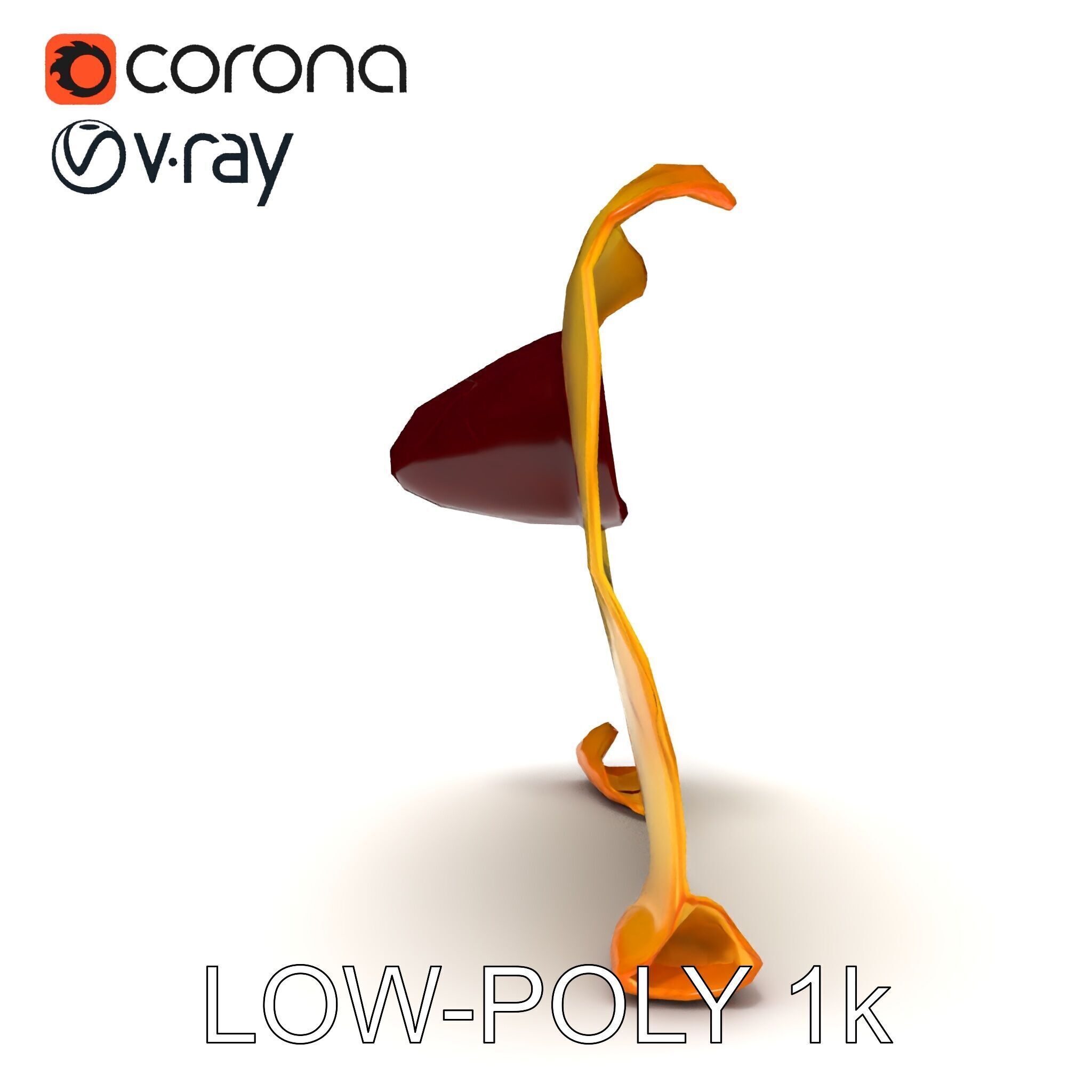 Antique Scroll with Wax Seal Model Pack Low-poly 3D model_13