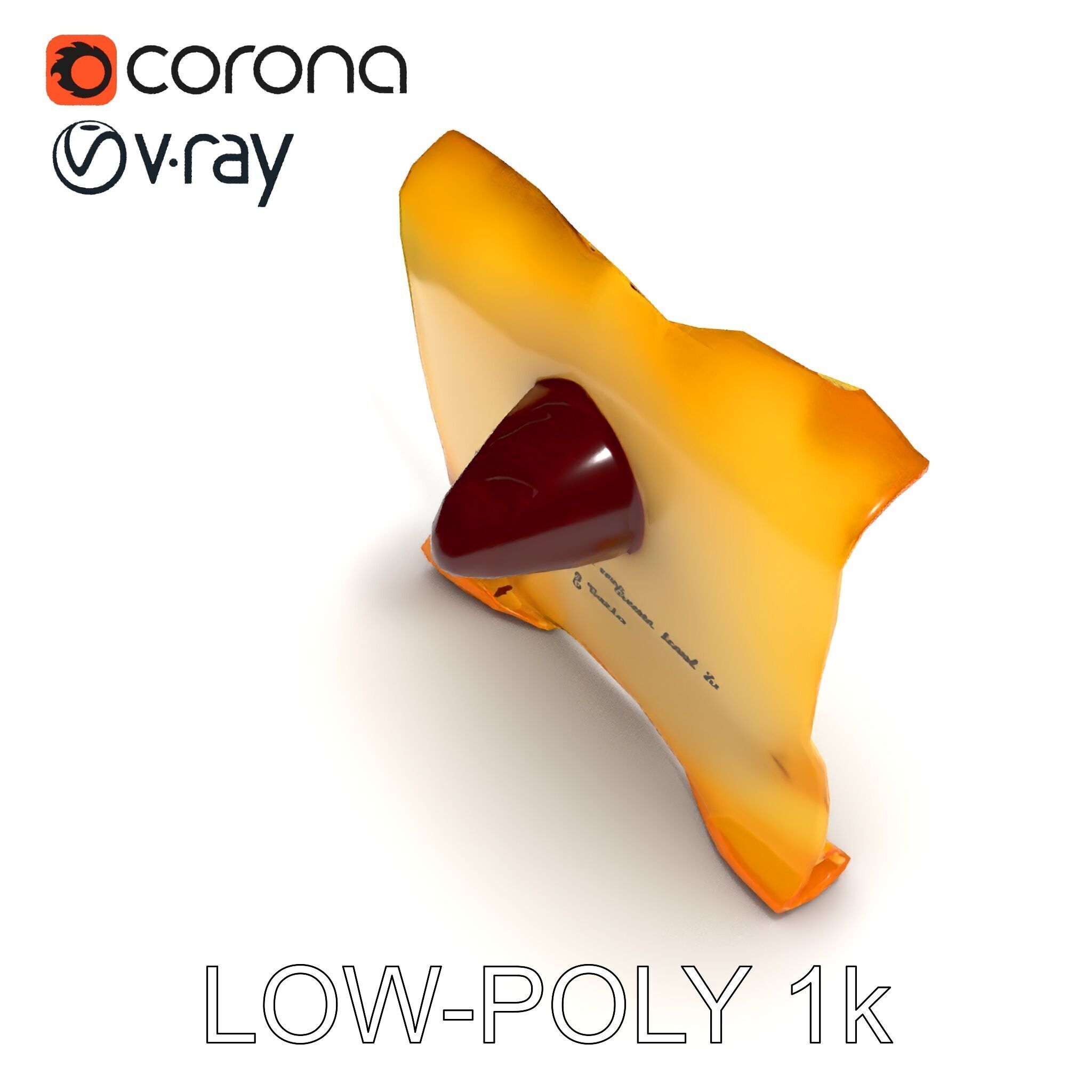 Antique Scroll with Wax Seal Model Pack Low-poly 3D model_29