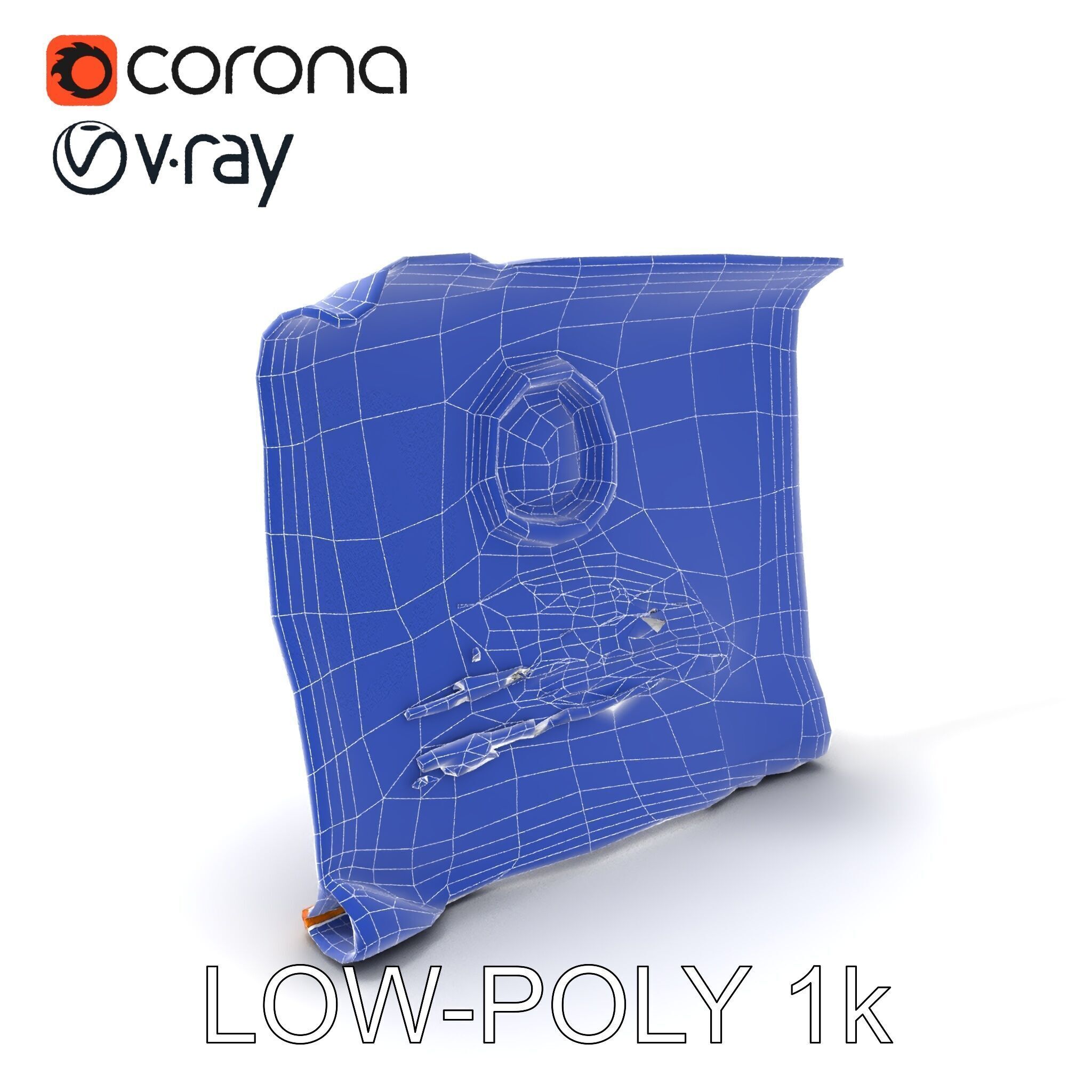 Antique Scroll with Wax Seal Model Pack Low-poly 3D model_17