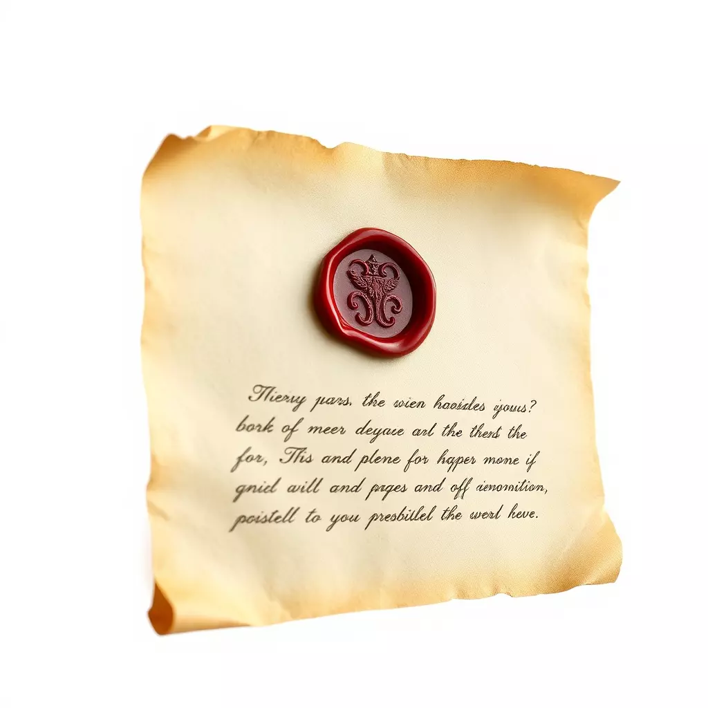 Antique Scroll with Wax Seal Model Pack Low-poly 3D model_0