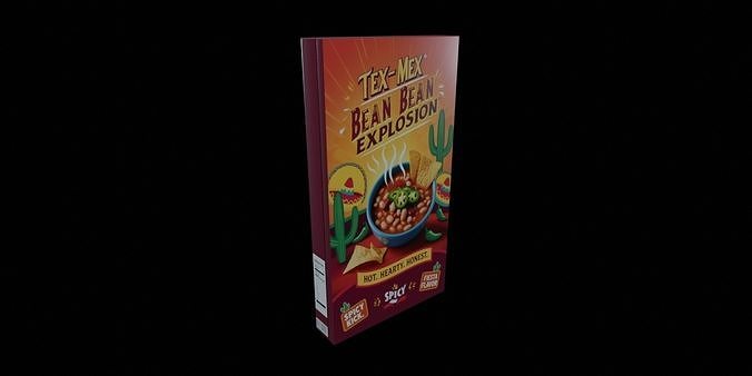 Instant soup-Minestrone Instant Soup-GAME READY PBR  Low-poly 3D model
