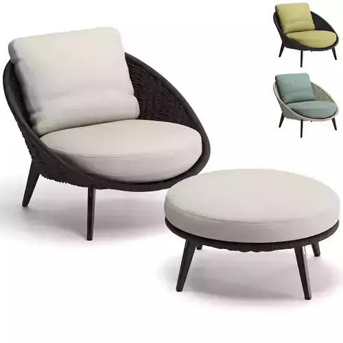 Lido Cord Outdoor Lounge Armchair