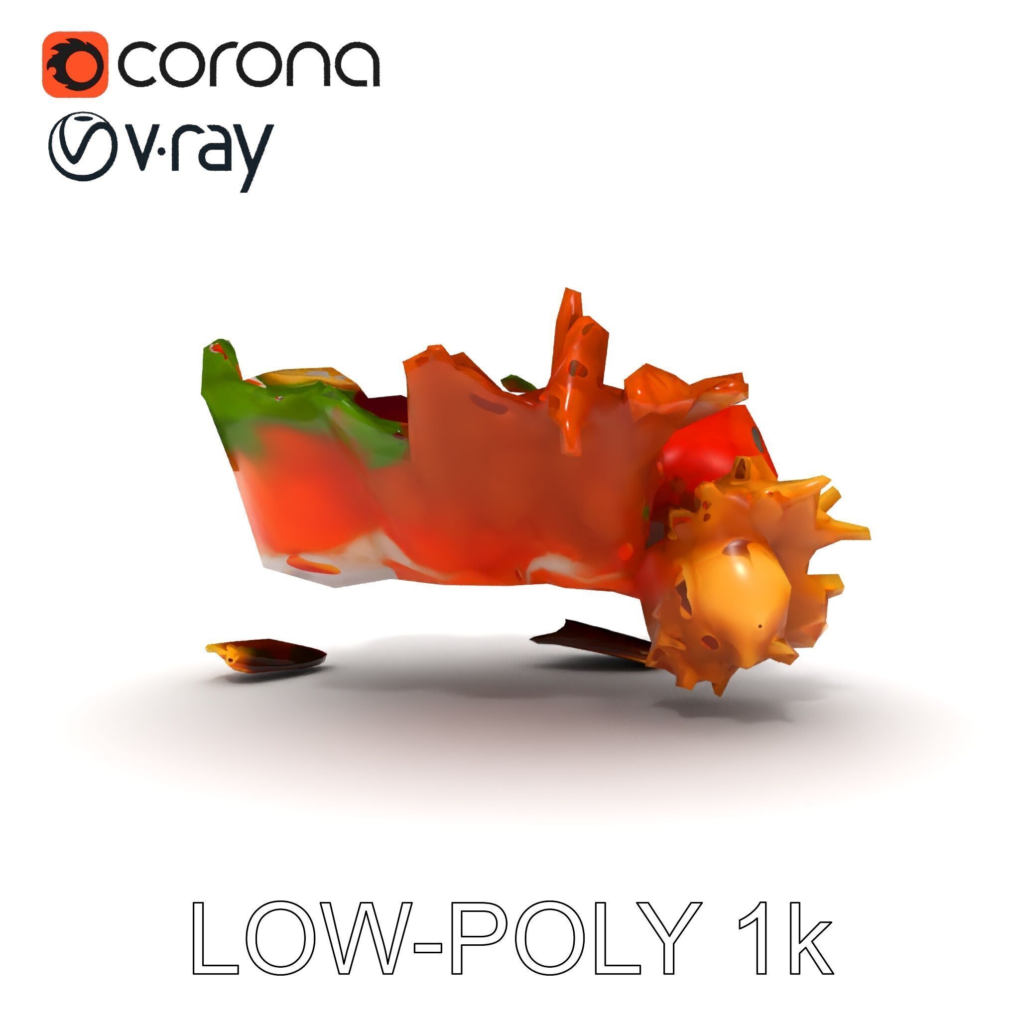 Gourmet Sushi Plate D Model Pack Low-poly 3D model_22