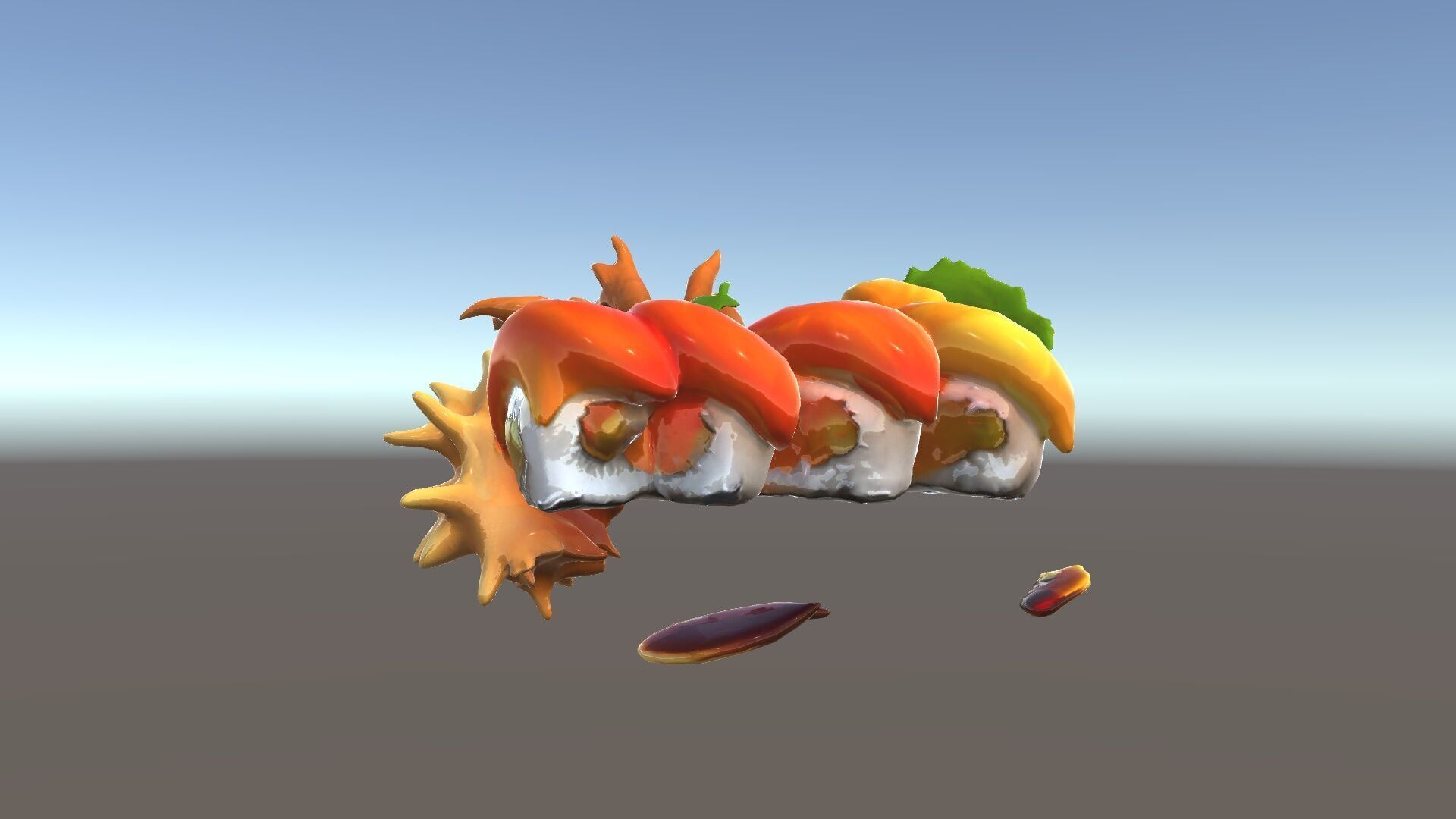 Gourmet Sushi Plate D Model Pack Low-poly 3D model_27