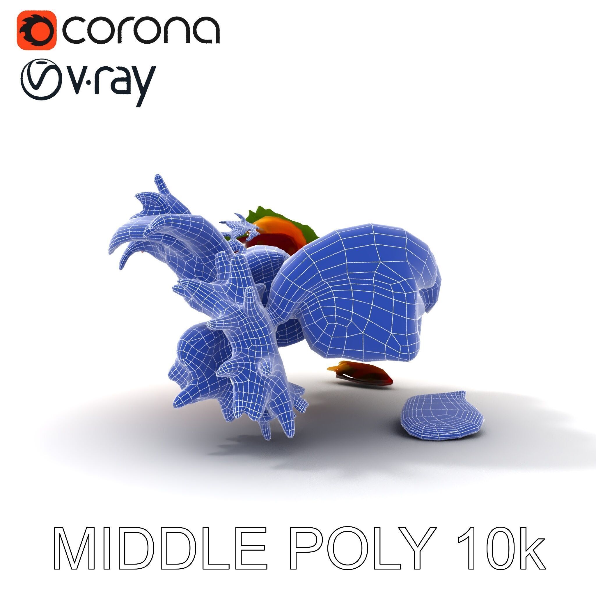 Gourmet Sushi Plate D Model Pack Low-poly 3D model_32