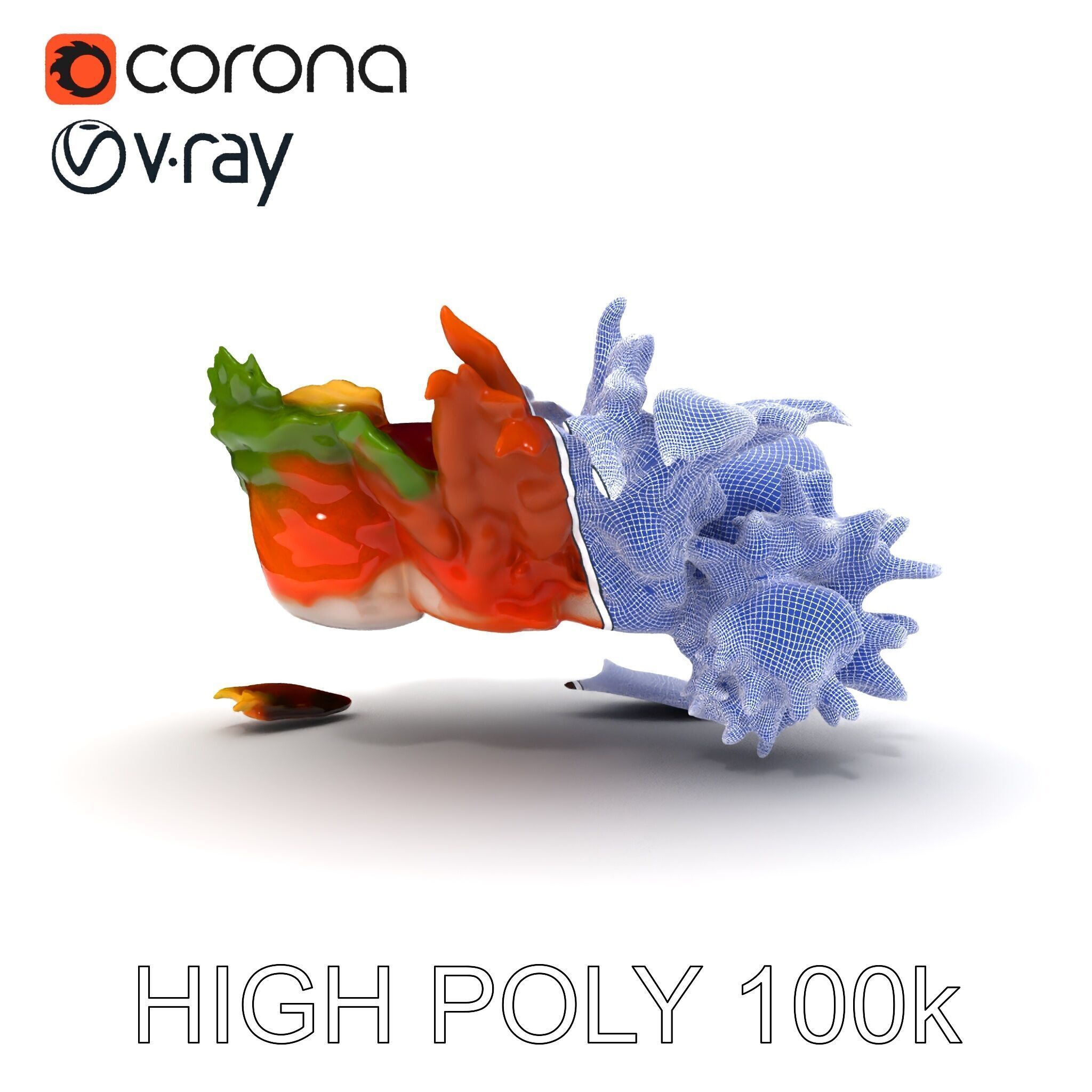 Gourmet Sushi Plate D Model Pack Low-poly 3D model_14