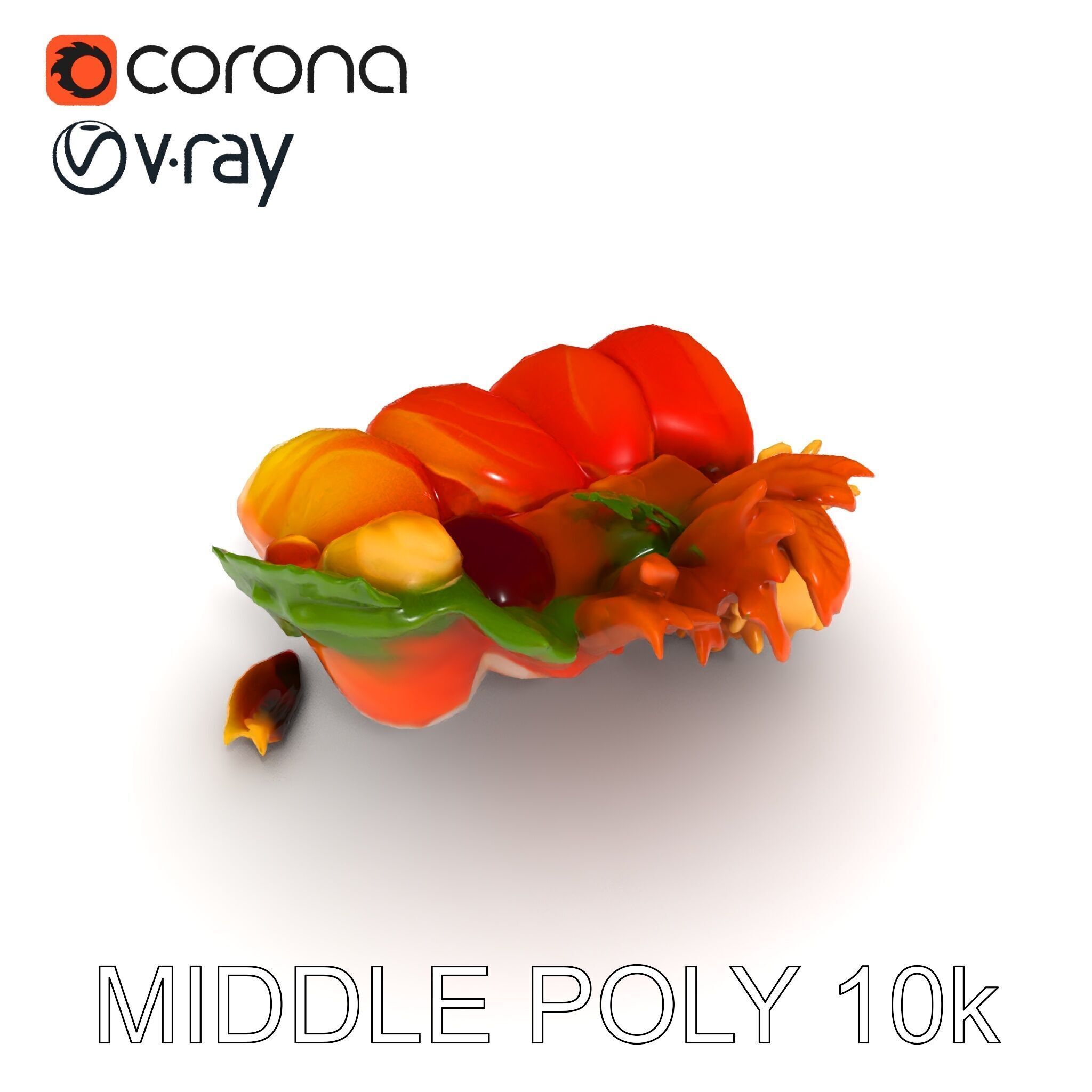 Gourmet Sushi Plate D Model Pack Low-poly 3D model_18