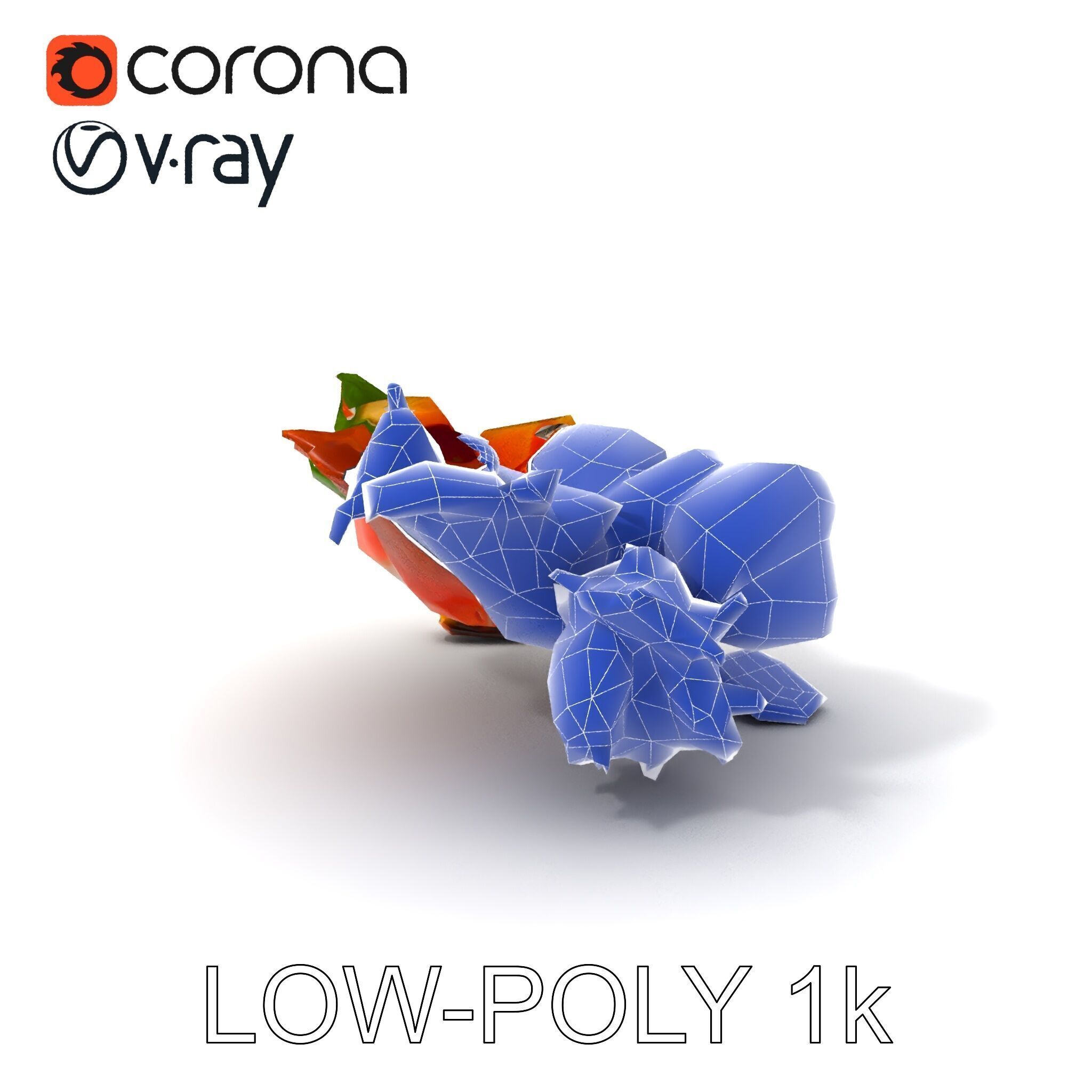 Gourmet Sushi Plate D Model Pack Low-poly 3D model_28