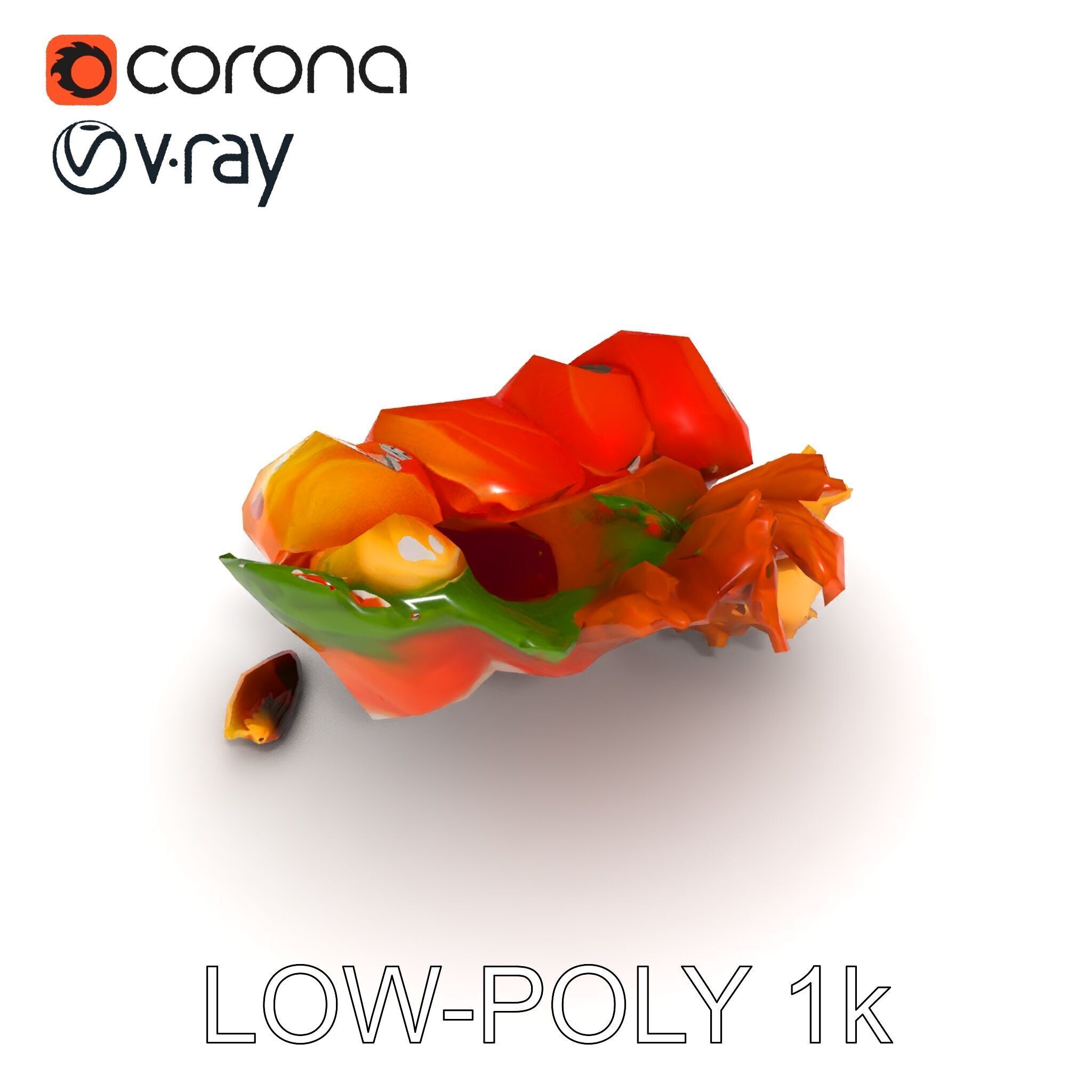 Gourmet Sushi Plate D Model Pack Low-poly 3D model_24