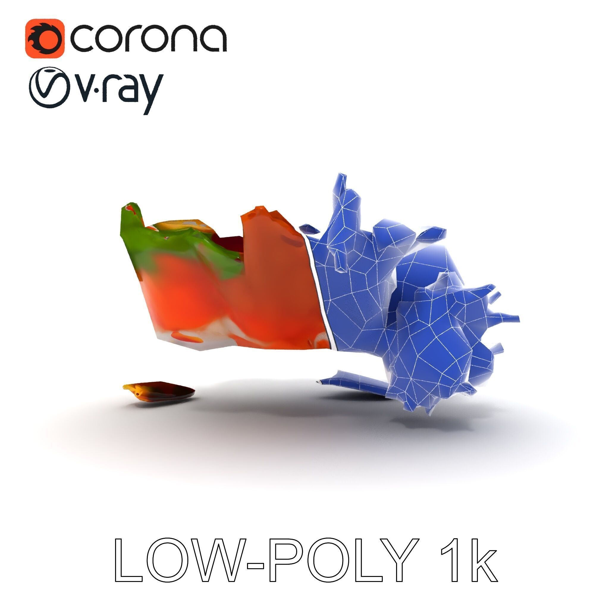 Gourmet Sushi Plate D Model Pack Low-poly 3D model_10