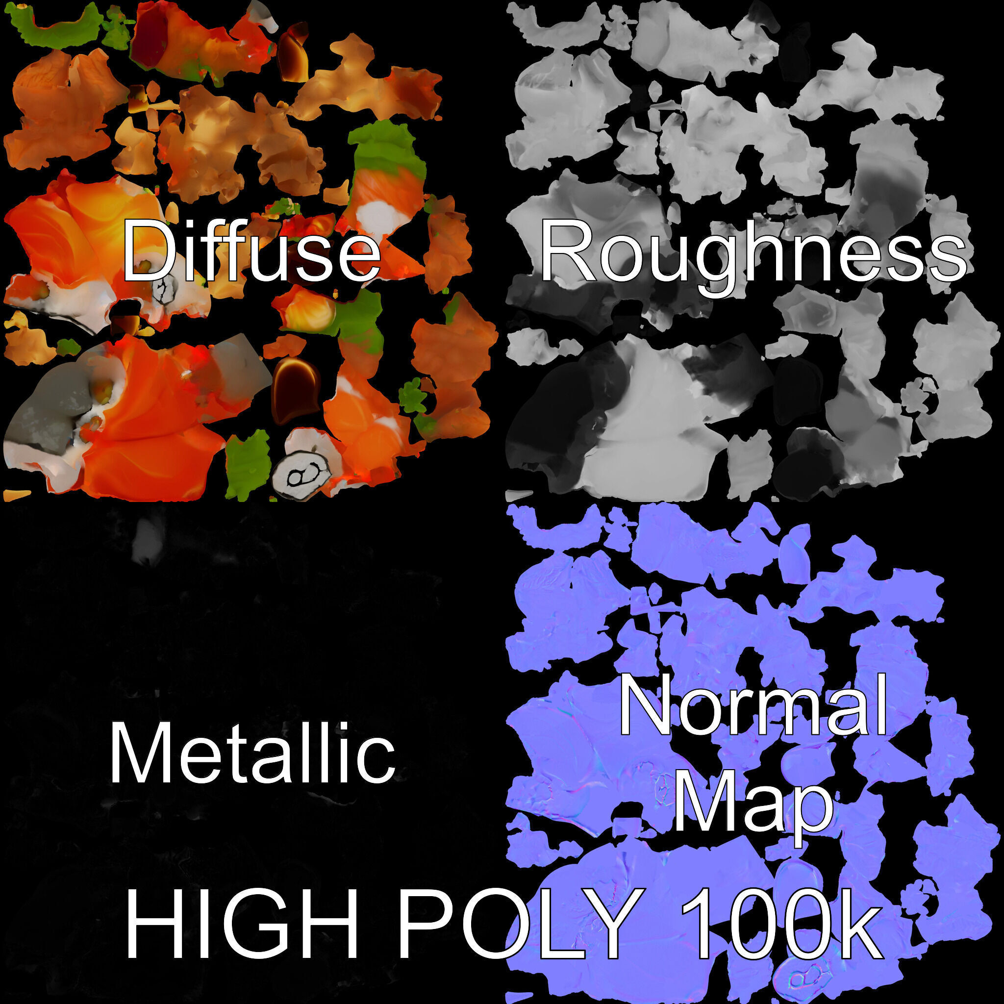 Gourmet Sushi Plate D Model Pack Low-poly 3D model_2